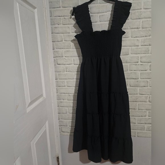 EUC Hill House Nap Midi Dress Black Size L - Picture 5 of 9